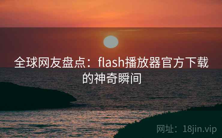 全球网友盘点：flash播放器官方下载的神奇瞬间